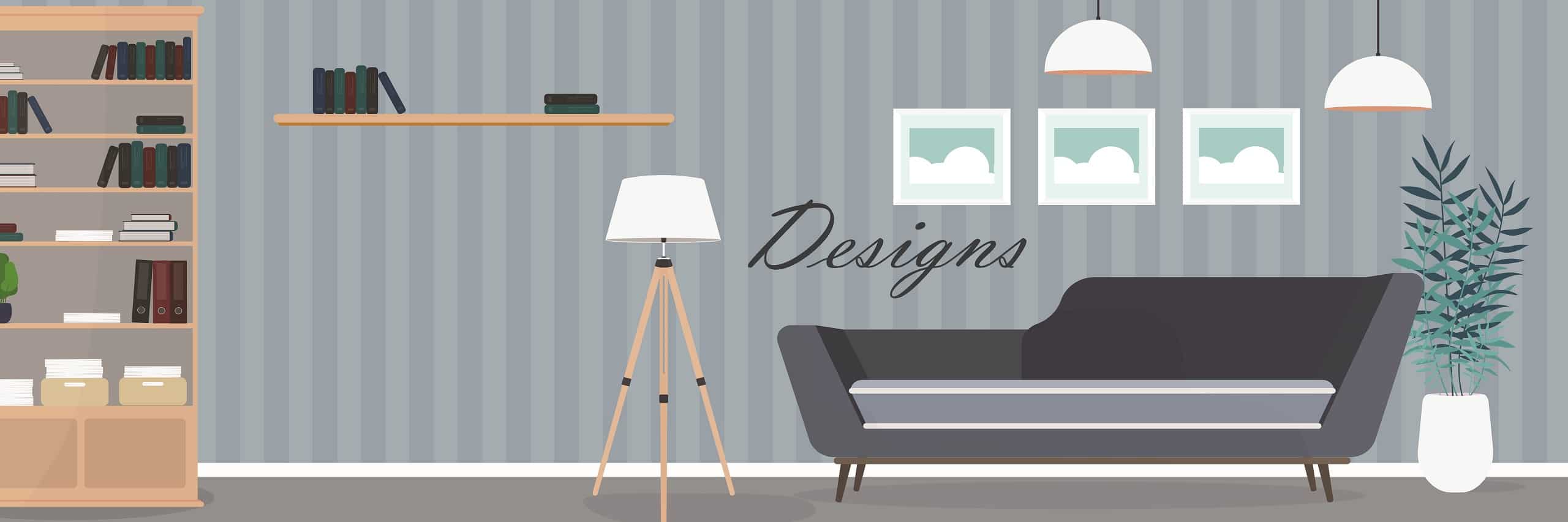 Living room graphical design image